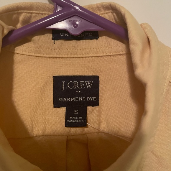 J Crew Yellow Garment Dyed Button Down - Picture 2 of 2